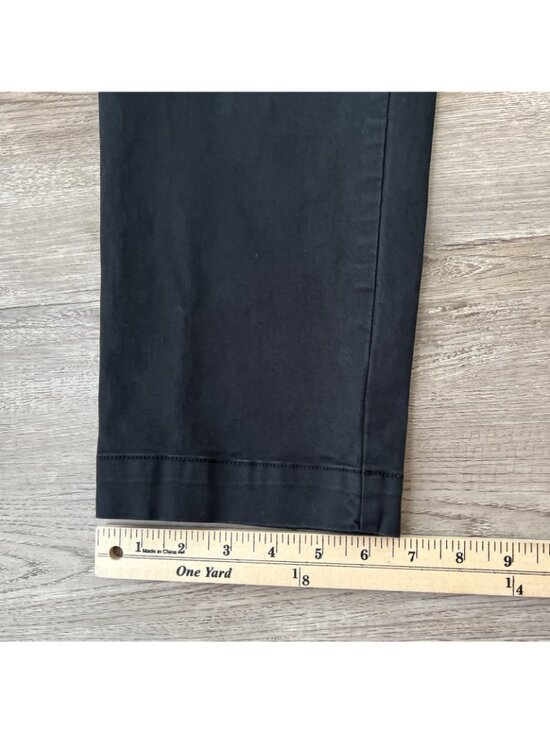 Vince Utility Crop Pants Womens 10 Black Ankle Cropped Belted - Picture 6 of 16